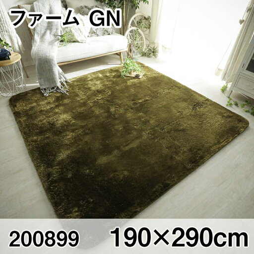 ファーム 190x290cm GN ラグ マット リビングラグ センターラグ すべり止め加工 洗える ウレタン オールシーズン おしゃれ ホットカーペット 床暖房 高級感 ファーム 190x290cm GN ラグ マット リビングラグ センターラグ すべり止め加工 洗える ウレタン オールシーズン おしゃれ ホットカーペット 床暖房 高級感