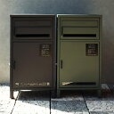宅配ボックス付きポスト 郵便ポスト 一戸建て スタンドポスト 一体型 鍵付き 宅配BOX メールボックス 郵便受け 置き配 玄関前 エクステリア 宅配ポスト ダ...