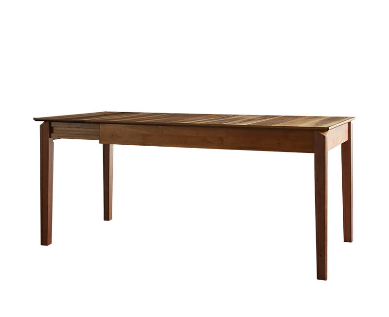 リビングダイニング Adolf アドルフ ダイニングテーブル W120-180 食卓テーブル 机 デスク 伸縮式 伸縮テーブル 天然木 ウォールナット 高さ調節 食卓机 木製 木目 ウォルナット ブラウン 茶色 おしゃれ モダン リビングテーブル 食卓机 長方形 来客 北欧