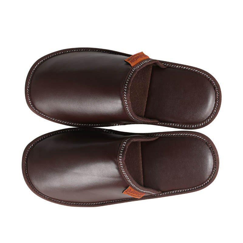 PU SLIPPERS EV MEN/BROWN PU スリッパ EV メン DULTON ダルトン おしゃれ 袋付き ルームシューズ 来客用 入院用 参観日 インテリア アンティーク