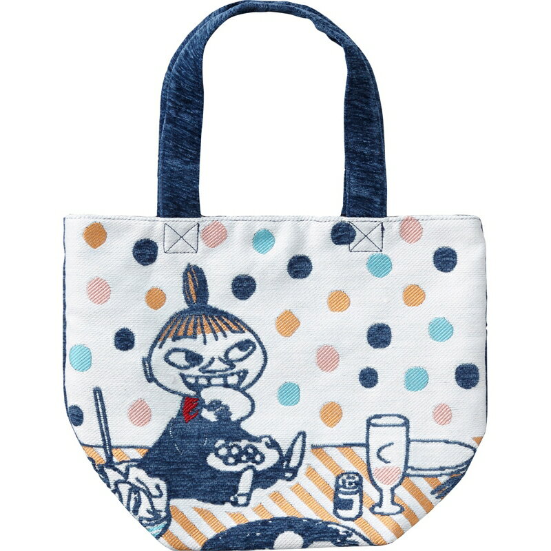 【まとめ買い5セット】リトルミイとディナー ゴブラン織りミニバッグ ムーミン キャラクター かわいい おしゃれ バッグインバッグ 持ち運び 旅行 手提げ 小さい 小さめ コンパクト