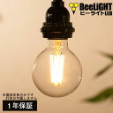 【1年保証】LED電球 E26 フィラメント電球 エジソン電球 エジソン球 ボール形 6W クリア電球 810lm 電球色(2700K) 白熱球60W相当 あす楽対応 BD-0626G80