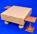 将棋盤 本桂3寸足付将棋盤(駒台付き)【特売品】