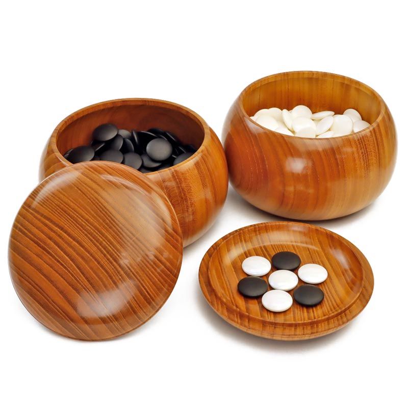 碁石 日向特製蛤碁石 31号 実用 (厚み8.4mm) ※木製欅碁笥付き