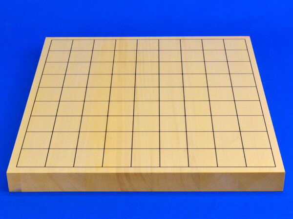 木製将棋セット　ヒバ1寸卓上将棋盤セット(将棋駒アオカ押し駒)