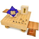 将棋セット 新桂2寸ハギ足付将棋盤セット(将棋駒黄楊上彫駒)