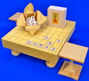 将棋セット ヒバ2寸ハギ足付将棋盤セット(将棋駒白椿上彫駒)