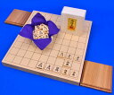将棋セット 新桂1寸卓上将棋盤セット(将棋駒黄楊錦旗彫駒)