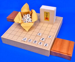 将棋セット　新桂2寸ハギ卓上将棋盤セット(将棋駒白椿上彫駒)