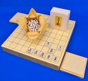 将棋セット　ヒバ1寸5分卓上将棋盤セット(木製将棋駒白椿中彫駒)