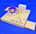 木製将棋セット　ヒバ1寸5分卓上将棋盤セット【特売品】(将棋駒黄楊上彫駒)