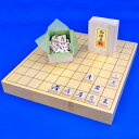 木製将棋セット　ヒバ1寸5分卓上将棋盤セット【特売品】(木製将棋駒樺材優良押し駒)