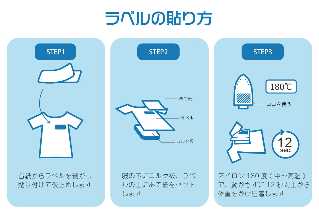 介護用 布シール お名前シール 50枚 | 名前シール アイロン 布用 布ラベル 乾燥機 剥がれない 衣類 洋服 洗濯機 介護施設 入所 入院準備 名前つけ タグ 入居 認知症 徘徊対策 老人 介護 靴下 肌着 パジャマ 送料無料 3