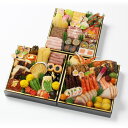 商品画像:おせち2025予約 京・料亭 わらびの里 30A 和洋 料亭おせち三段重 約4人前 54品目 生おせち 冷蔵【送料無料 配送エリア限定 おせち2025年 早割 予約】