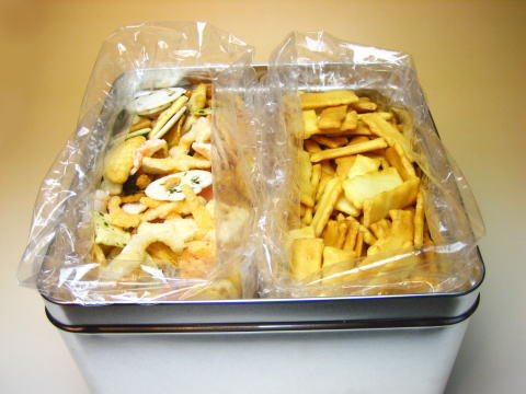 職人手焼きおかき　どれから食べる？サラタン マヨネーズ＆ちきり好み半缶入り（お詰め合わせ）