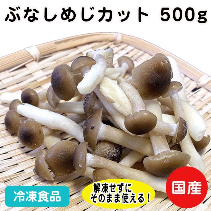 冷凍野菜 国産 長野県産 ぶなしめじカット 500g 26185(冷凍食品 業務用 おかず お弁当 きのこ 椎茸 カ..