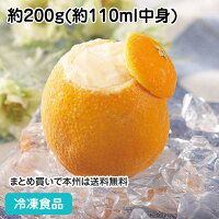 オレンジ(ラウンド)シャーベット 約200g(約110ml中身) 13048(冷凍食品 業務用 まる...