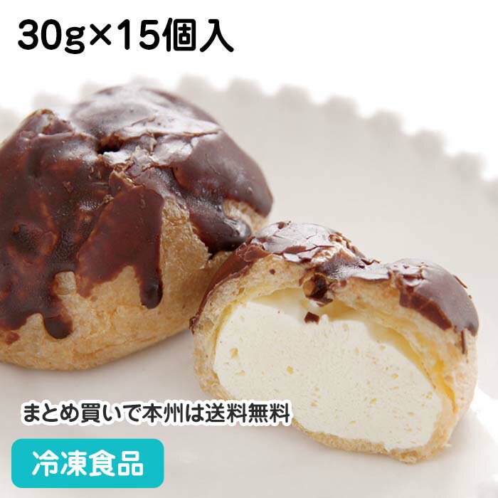 ソフトエクレア 30g×15個入 19673(冷凍食品 業務用 洋菓子 デザート スイーツ バイ...