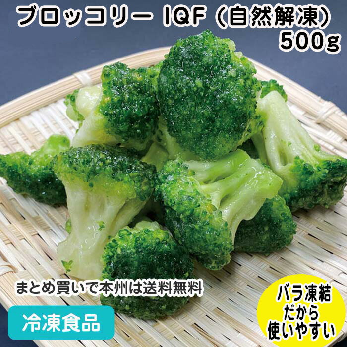 ブロッコリー IQF (自然解凍) 500g 20825(冷凍食品 業務用 おかず お弁当 簡単 時短 バラ凍結)