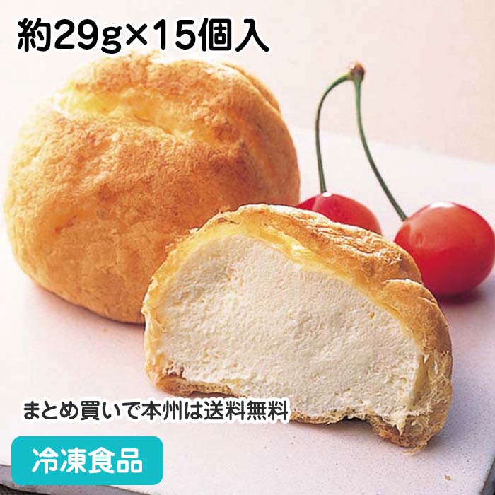 ソフトシュークリーム 約29g 15個入 22143 冷凍食品 業務用 ケーキ 洋菓子 デザート スイーツ洋風 大容量 個包装 