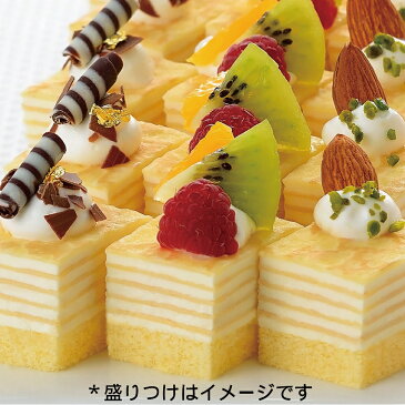 フレック)ケーキミルクレープ 525g(48個入)(冷凍食品 カット済 バイキング パーティ ケーキ 洋菓子 デザート フルーツ)