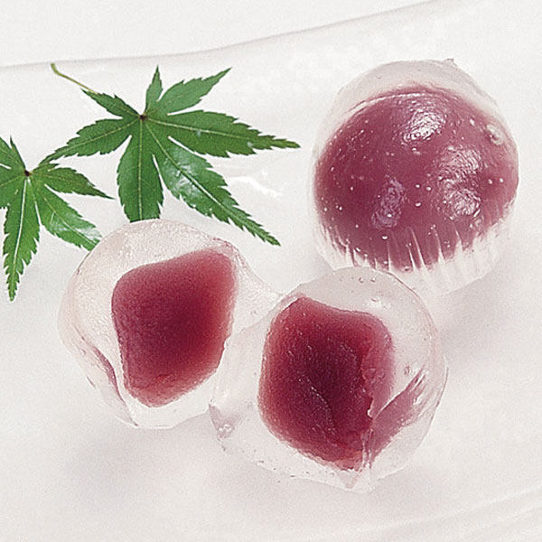 ミニくず餅 (紫イモ) 20g×20個入 13984(くずもち むらさきいも 冷凍 和菓子 デザート)