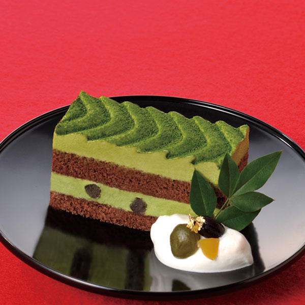 フリーカットケーキ 抹茶 375g(カットなし) 17640(冷凍食品 宇治抹茶ムース 味の素 ケーキ 洋菓子 デザート)