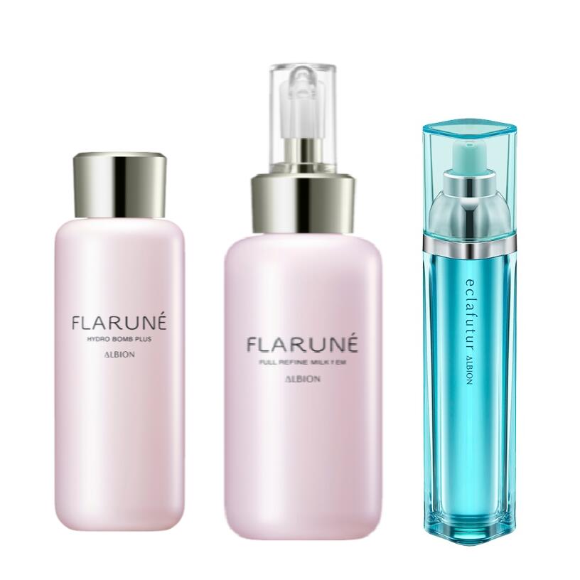 ALBION アルビオン フラルネ ハイドロボム プラス 化粧水 200ml+フルリファイン ミルク f 200g +コクメルティ クリーム 30g+エクラフチ...