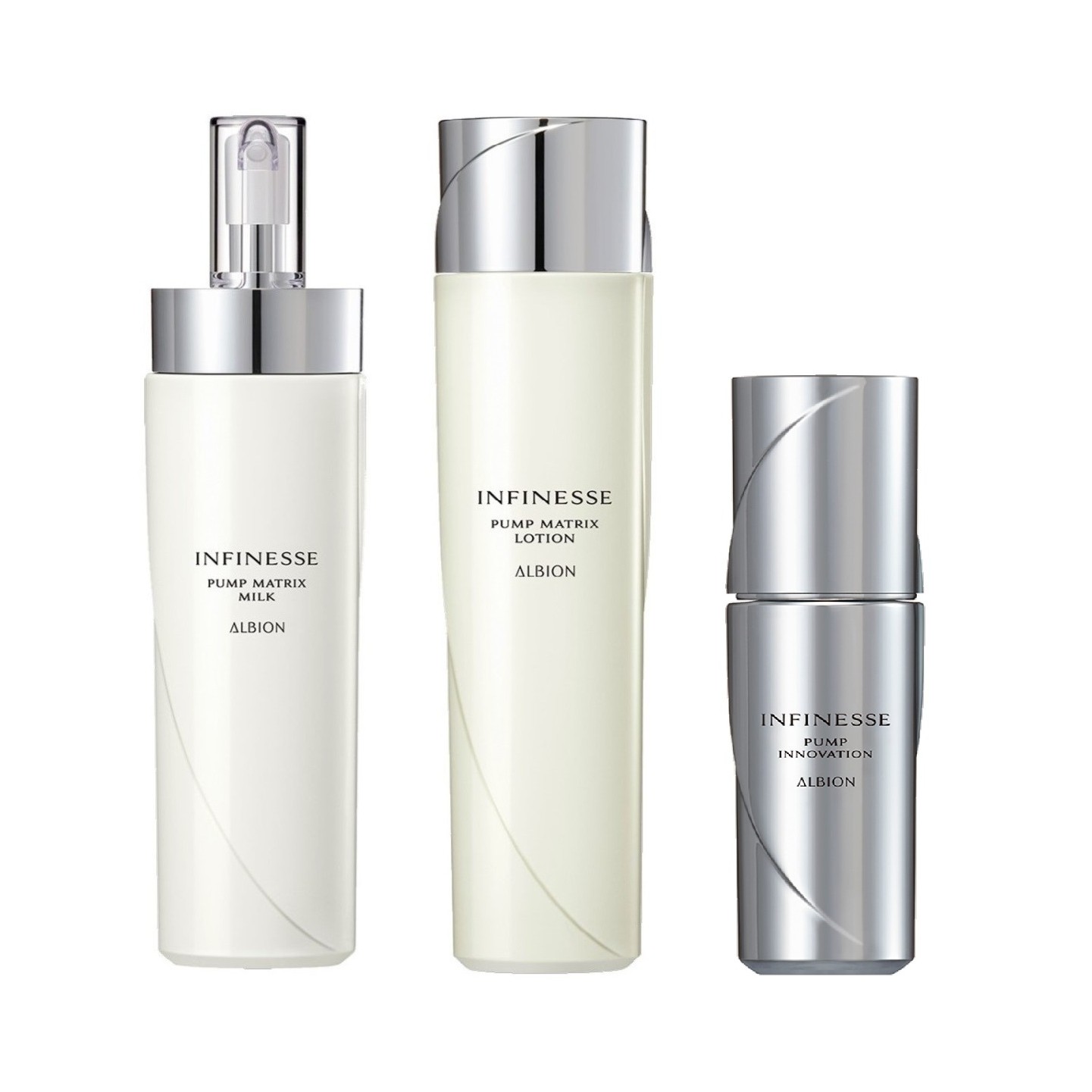 ALBION アルビオン アンフィネス パンプ マトリクス ローション200ml+ ミルク200g+パンプ イノベーション 40ml セット