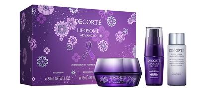 コスメデコルテ　リポソーム 　アドバンスト　リペア　クリーム　パープルリボン　セット 2025　数量限定のサムネイル