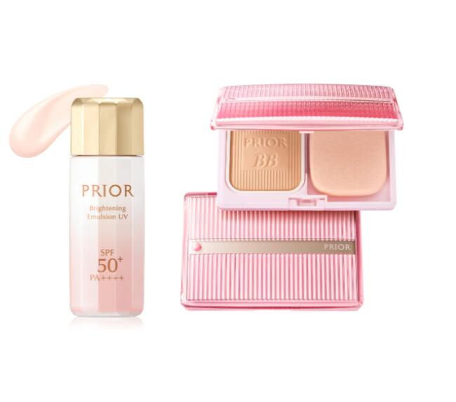 PRIOR プリオール 美つやBBパウダリー+コンパクトケース n セット +おしろい美白乳液 (トーンアップ)