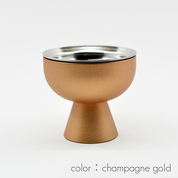 仏器 ご飯入れ 030 シャンパンゴールド 真鍮 皿ステンレス 創価学会用仏具 SGI SOKA