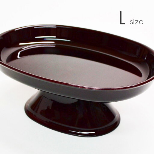 小判型供物台 Lサイズ 7寸 長手三宝 お供物台 033ワインレッド タメ プラスチック製 仏具 小判型供物台 Lサイズ 7寸 長手三宝 お供物台 033ワインレッド タメ プラスチック製 仏具