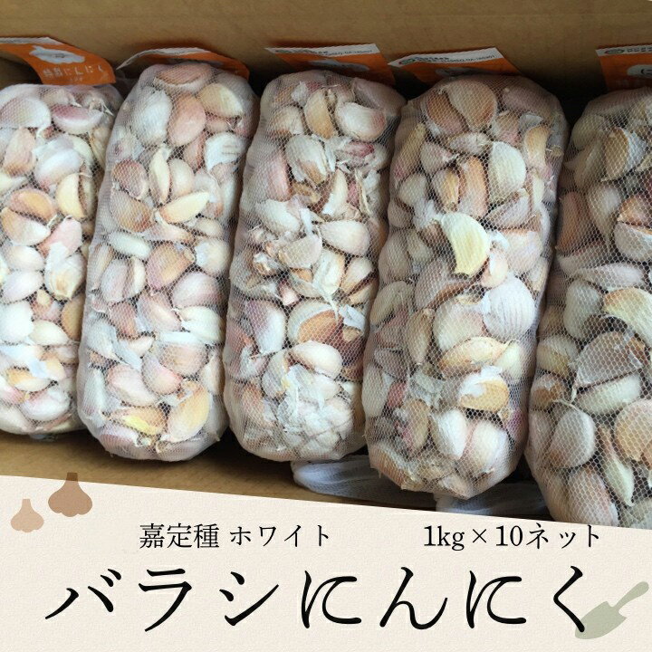 嘉定種ホワイト バラシにんにく 1kg×10ネット 中国産のサムネイル