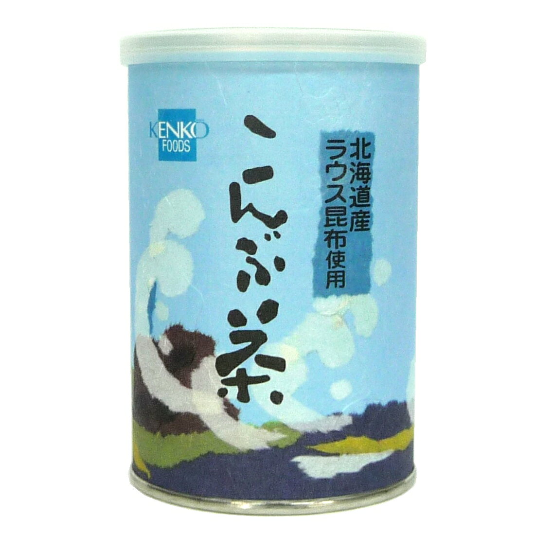 健康フーズ こんぶ茶 北海道産 ラウス昆布 料理 味噌汁 お茶漬け 昆布茶 ヨウ素 フコイダン 粉末 缶入 80g