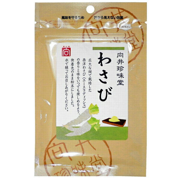 向井珍味堂 わさび 粉わさび 西洋わさび ホースラディッシュ 粉末 袋入 20g