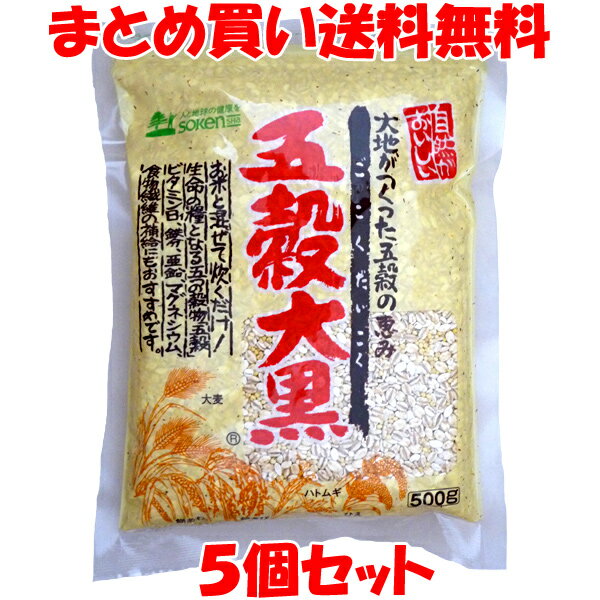 創健社 五穀大黒 雑穀 袋入 500g×5個セットまとめ買い送料無料