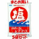 青い海 シママース 沖縄の塩 塩 天日塩 沖縄 漬物 調理 塩蔵 味噌造り 袋入 1kg×5袋セット まとめ買い