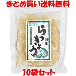 マルシマ 国産 らっきょう カレーに 80g×10袋セットまとめ買い送料無料