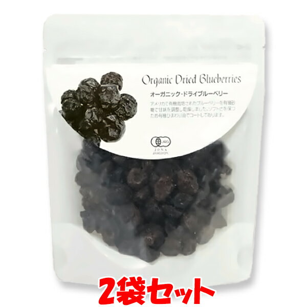 オーガニック・ドライブルーベリー ドライフルーツ ブルーベリー 60g×2袋セット ゆうパケット送料無料 ※代引・包装不可