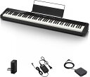 カシオ(CASIO)電子ピアノ Privia 多機能タイプ PX-S3100BK(ブラック) 88鍵盤 スリムデザイン 700音色 送料無料 豊富な音色 自動伴...