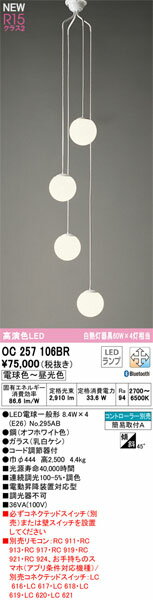 【関東限定販売】【送料無料】オーデリック「OC257106BR」LEDシャンデリアライト