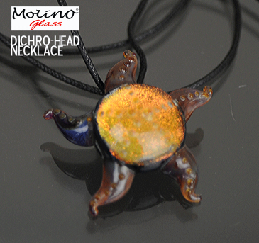 [代引き以外で送料無料]MOLINO　Glass Necklace　ダイクロ/STARFISH