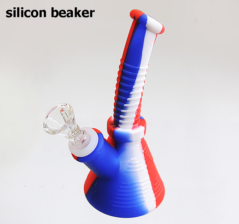 6.5インチ シリコンボング　silicon beaker SB004RBW　ボング/水パイプ