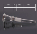 パイレックスガラス（耐熱ガラス）製のコーンです。 ■スペック ■サイズ　約110mm（ボング内に約60mm程度収まります） ■コーン外径34mm ■適応する水パイプ　受け側の穴は 直径13mm〜14mm程度の大きさであれば使用可能 ■ご注意：こちらの商品はお届け日の指定、お届け時間の指定ができません。 発送後2日から3日程度でお届けいたします。■パイレックスガラスとはいえ衝撃や急な 温度変化で割れることがあります。 ■コチラの商品はメール便の利用ができません。