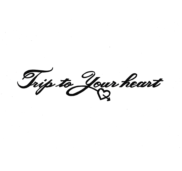 【エアブラシ　ボディージュエリー　ヘナタトゥー用ステンシル】Trip to Your Heart（貴方の愛情への旅..