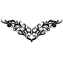 ★送料無料メール便★ステンシルdeタトゥー/トライバル ST031 W15cm