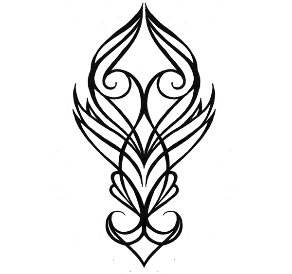 湘南堂オリジナル・ステンシル/ピンストライプST286　H:15cm