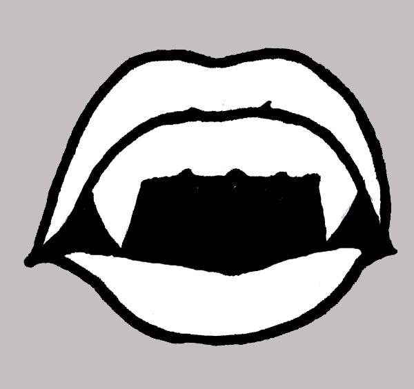 【エアブラシ　ボディージュエリー　ヘナタトゥー用ステンシル】ドラキュラ　W:6cm