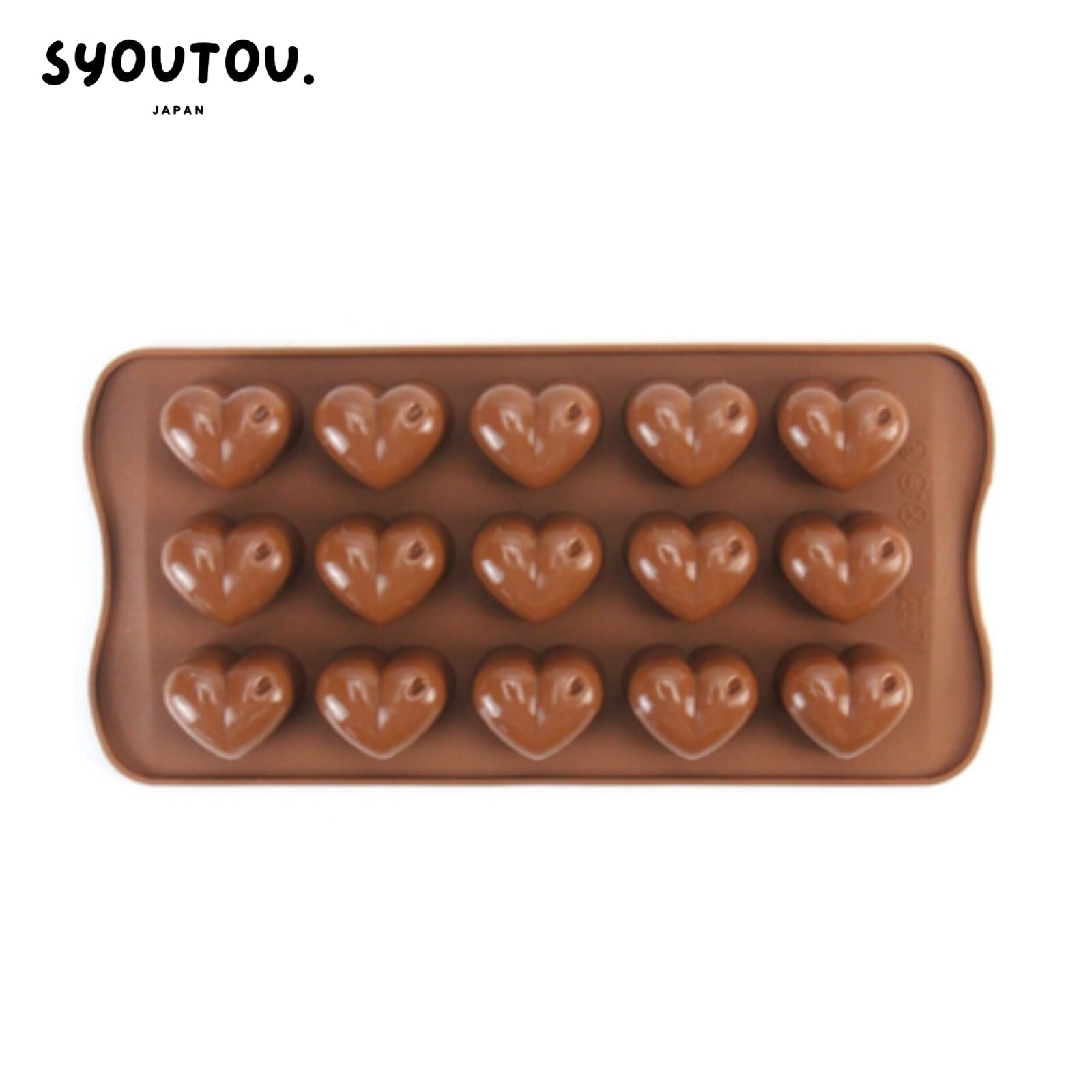 SYOUTOU ハート シリコンモールド型 シンプルな ハート形　チョコ型 ハート 抜き型 母の日 ギフト 手作り お菓子 プレゼント シリコン型　チョコレート型　羊かん型 プリン型 ゼリー型 マフィンケーキ型 ムースケーキ型　ケーキ型 製菓道具 手作り レジン ハンドメイド